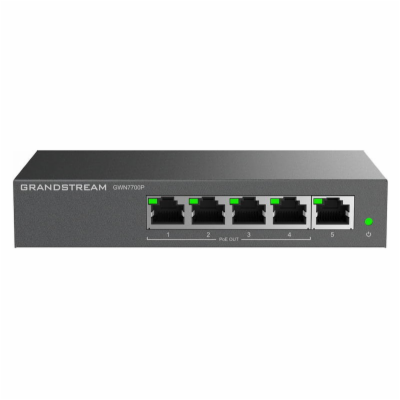 Grandstream GWN7700P Unmanaged Network Switch 5 portů / 4...