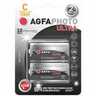 Baterie C (LR14) alkalická AGFAPHOTO Power Ultra 2ks / bl...