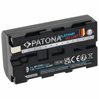 PATONA baterie pro digitální kameru Sony NP-F550/F330/F75...