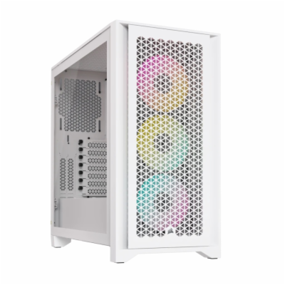 CORSAIR iCUE 4000D RGB AIRFLOW, bílá