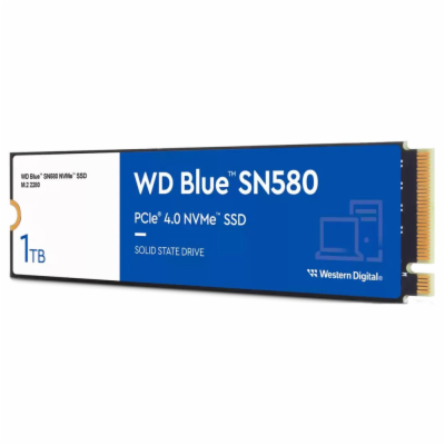 WD BLUE SSD NVMe 1TB PCIe SN580,Gen4 , (R:4150, W:4150MB/s)