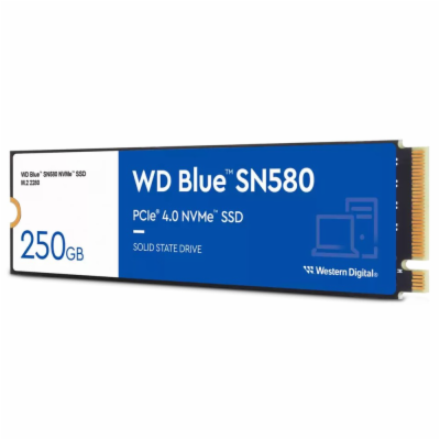 WD BLUE SSD NVMe 250GB PCIe SN580,Gen4 , (R:4000, W:2000M...