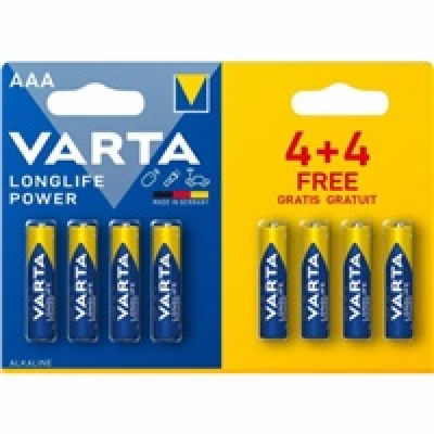 Varta Longlife Power AAA 8ks Varta LR03/4+4 Longlife POWE...