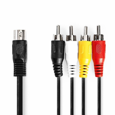 NEDIS redukční audio kabel DIN/ 5pin zástrčka DIN - 4× zá...