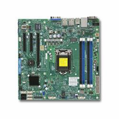 SUPERMICRO MB 1xLGA1150, iC224,DDR3,4xSATA3,2xSATA2,(2x P...