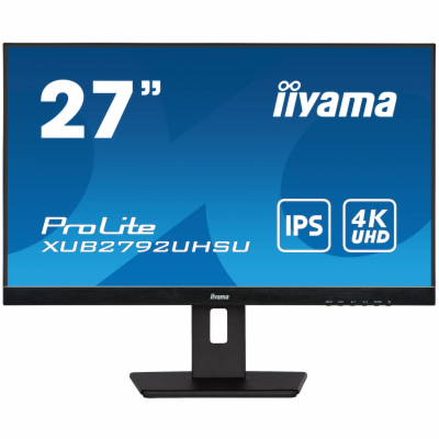 iiyama ProLite/XUB2792UHSU-B5/27"/IPS/4K UHD/60Hz/4ms/Bla...
