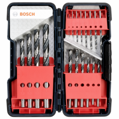Bosch Sada spirálových vrtáků HSS PointTeQ, ToughBox 1–10...