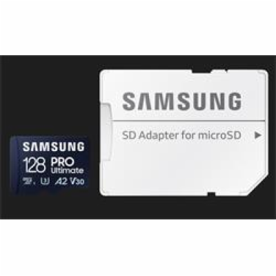 SAMSUNG PRO Ultimate MicroSDXC 128GB + SD Adaptér / CL10 ...