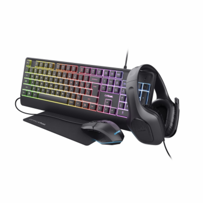 Trust GXT 792 Quadrox 4-in-1 Gaming Bundle 25259 Sada slu...