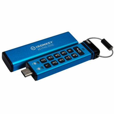 Kingston Ironkey Keypad 200C/128GB/280MBps/USB 3.0/USB-C/...