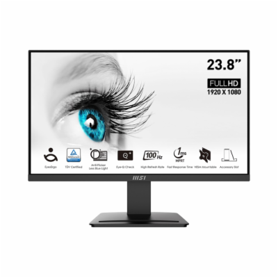 MSI PRO MP2412/ 23,8"/ 1920x1080/ VA/ 1ms/ 100Hz/ 300cd/m...