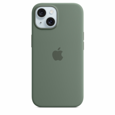 Apple Silikonové s MagSafe iPhone 15 Plus, cypřišově zele...