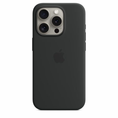 Apple Silikonové s MagSafe iPhone 15 Pro Max, černé MT1M3...