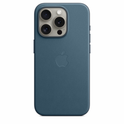 Apple z tkaniny FineWoven s MagSafe na iPhone 15 Pro, tic...