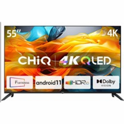 CHiQ U55QG7L TV 55", Ultra HD (4K), QLED, Smart, Android ...