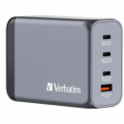 Verbatim GaN cestovní adaptér GNC-240, 3x USB-C PD 140W/1...