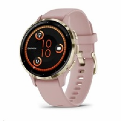 Garmin Venu 3S, Nerezová luneta Soft Gold, pouzdro Dust R...