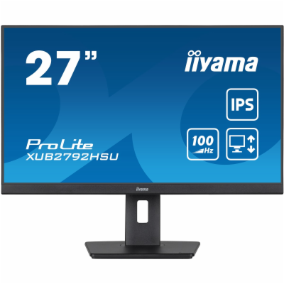 iiyama ProLite/XUB2792HSU-B6/27"/IPS/FHD/100Hz/0,4ms/Blac...