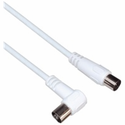 PREMIUMCORD TV kabel M/F konektor 90, 75 Ohm 15m