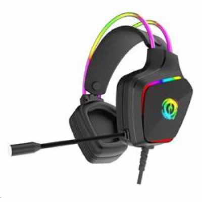 CANYON Herní headset Darkless GH-9A, RGB podsvícení, USB ...