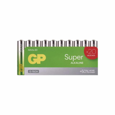 GP alkalická baterie SUPER AAA (LR03) 20pack