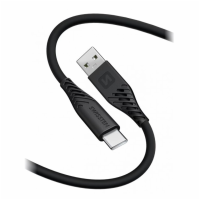 Swissten Datový kabel SOFT SILICONE USB / USB-C 1,5 M 60W...