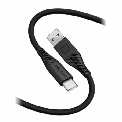 DATOVÝ KABEL SWISSTEN SOFT SILICONE USB / USB-C 1,5 M 60W...