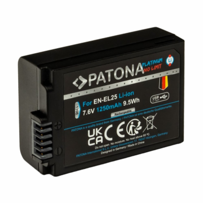 PATONA baterie pro foto Nikon EN-EL25 1250mAh Li-Ion Plat...