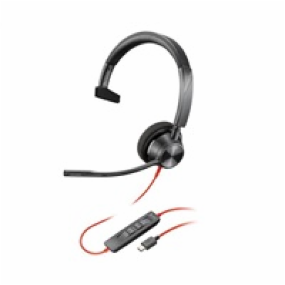 Poly Blackwire 3310 MS Teams náhlavní souprava, USB-C/A a...
