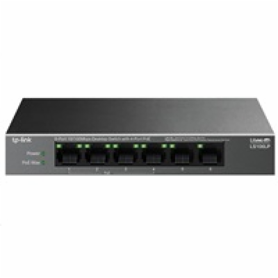 TP-Link LiteWave switch LS106LP (6x100Mb/s, 4xPoE, 41W, f...