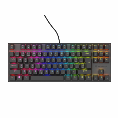 Genesis tichá herní klávesnice THOR 303/TKL/RGB/Outemu Pe...