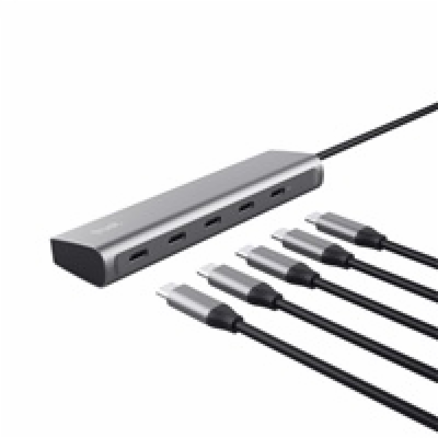 TRUST Rozbočovač Halyx Aluminium 5 Port USB 3.2 Gen1 Hub