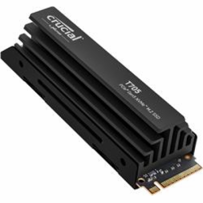 Crucial SSD 2TB T705 PCIe Gen5 NVMe M.2 SSD with heatsink