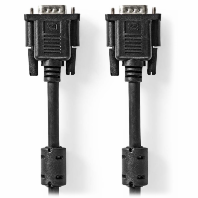 NEDIS kabel VGA (D-SUB)/ zástrčka VGA - zástrčka VGA/ čer...