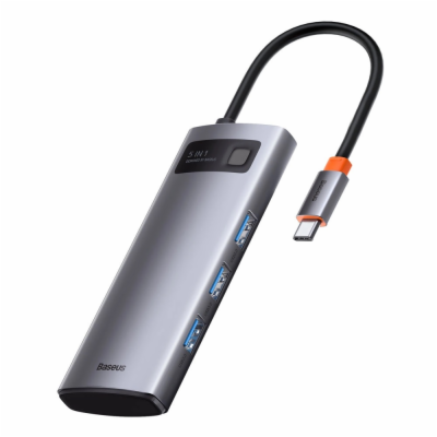 Baseus USB Hub Metal Gleam Series 5v1 (USB-C PD 100W, 3x ...