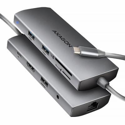 AXAGON HMC-8HLSA, USB 5Gbps hub, 3x USB-A, HDMI 4k/60Hz, ...