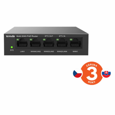 Tenda G0-5G-PoE Gigabit PoE Router MultiWAN, 3x GWAN/GLAN...