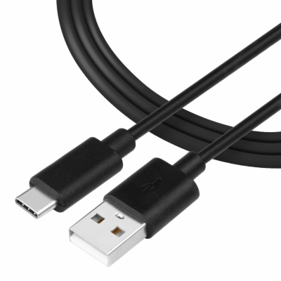 Tactical Smooth Thread Cable USB-A/USB-C 2m Black Tactica...