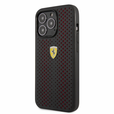 Ferrari PU Leather Perforated Zadní Kryt pro iPhone 14 Pr...