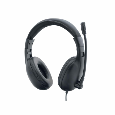 DeTech Drátový headset X2020 s mikrofonem - černá Pohodln...