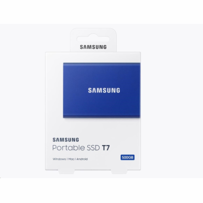 Samsung Externí SSD disk - 500 GB - modrý Malý externí SS...