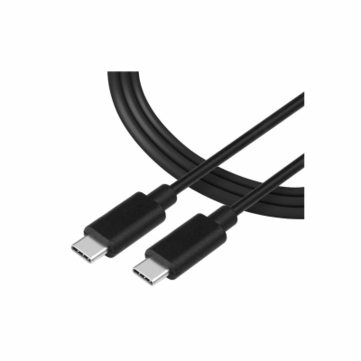 DeTech Datový kabel z USB-C do USB-C - 1m - černý Opleten...