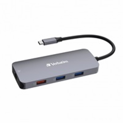 VERBATIM Hub USB-C Pro Multiport 9 Port, 3x USB 3.2, 2x U...