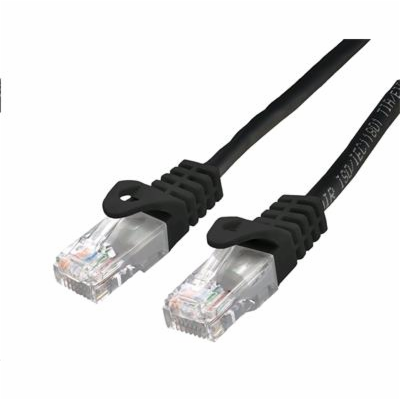 C-TECH Kabel patchcord Cat6, UTP, černý, 3m