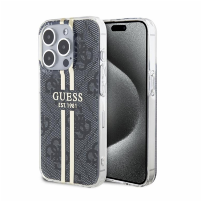 Guess IML 4G Gold Stripe Zadní Kryt pro iPhone 15 Pro Max...