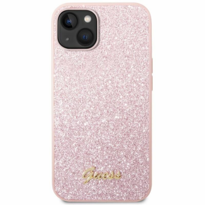 Guess PC/TPU Glitter Flakes Metal Logo Zadní Kryt pro iPh...