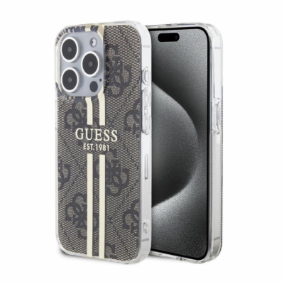 Guess IML 4G Gold Stripe Zadní Kryt pro iPhone 15 Pro Max...