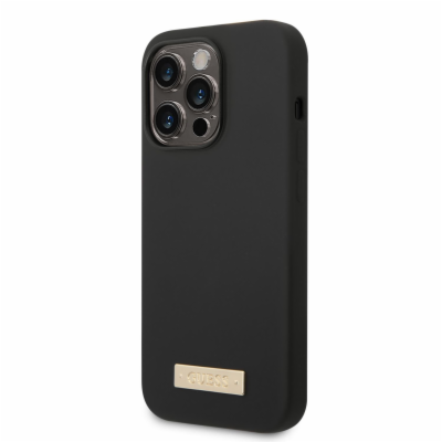 Guess Silicone Metal Logo MagSafe Zadní Kryt pro iPhone 1...