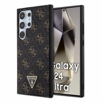Guess PU Leather 4G Triangle Metal Logo Zadní Kryt pro Sa...