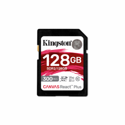 Kingston Canvas React Plus/SDHC/128GB/UHS-II U3 / Class 10